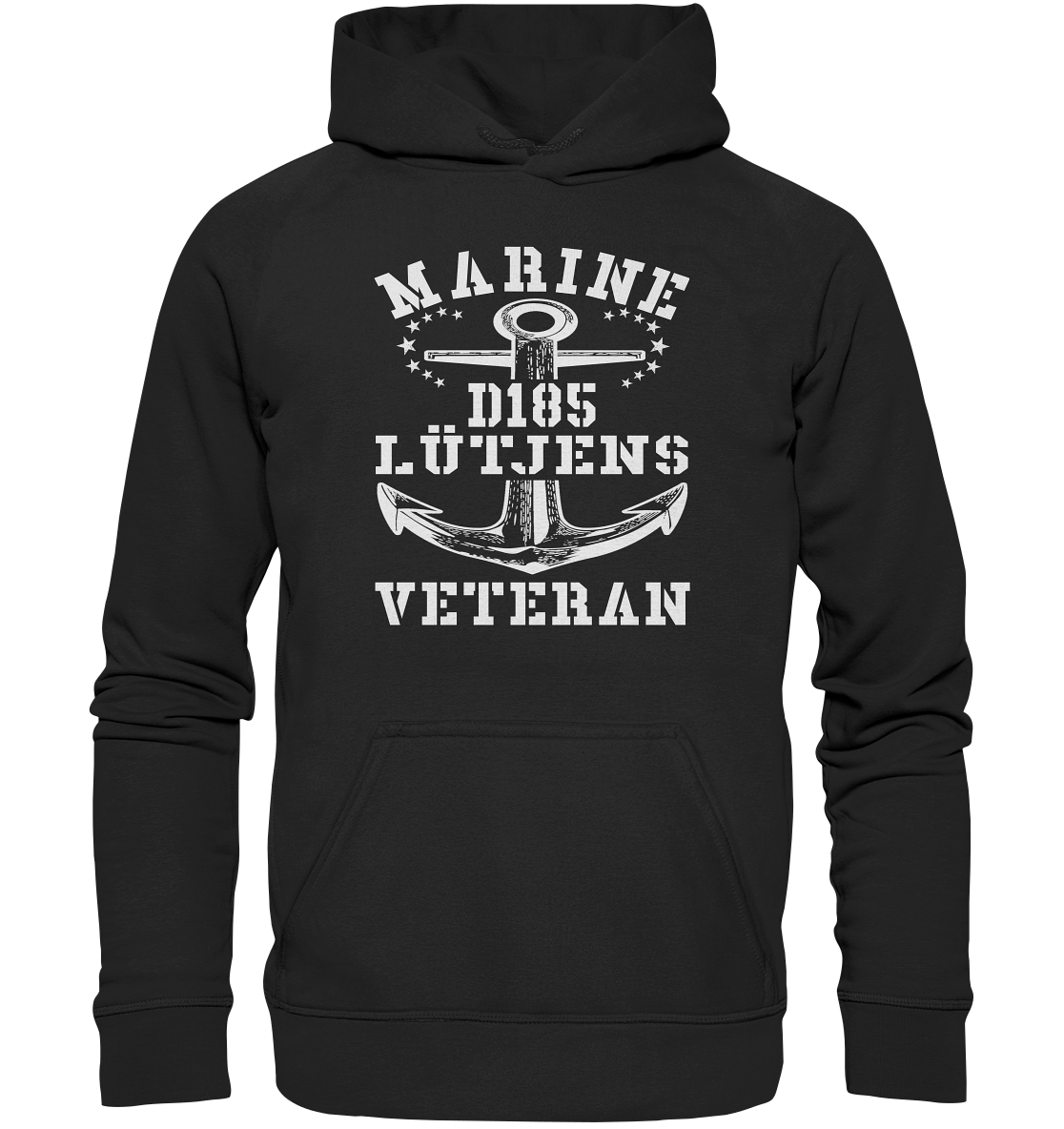 Zerstörer D185 LÜTJENS Marine Veteran - Basic Unisex Hoodie