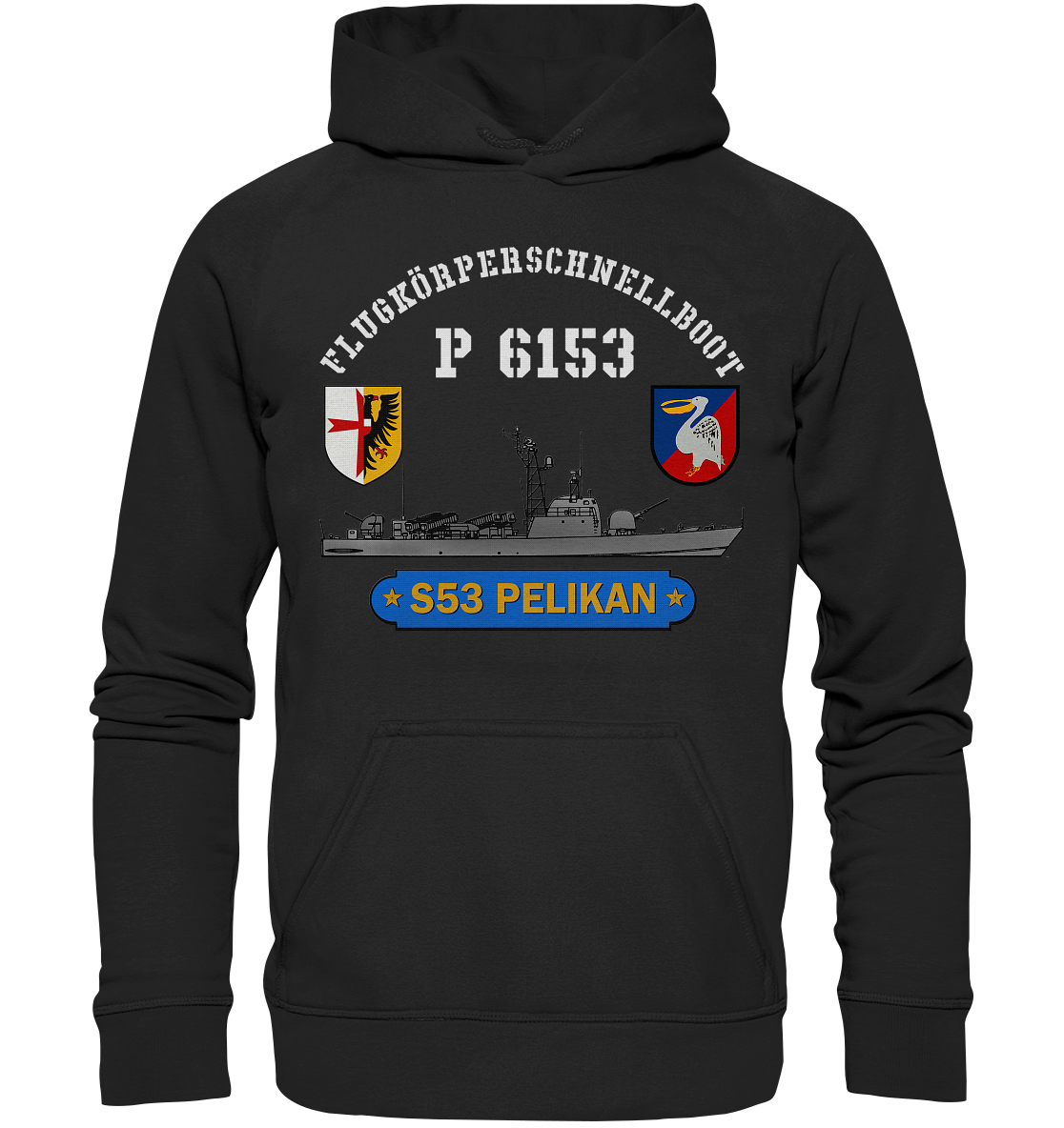 P53 PELIKAN m. Wappen - Basic Unisex Hoodie