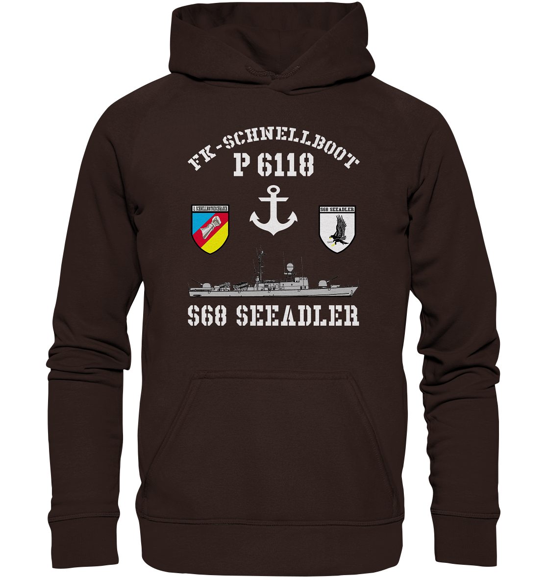 FK-Schnellboot P6118 SEEADLER 2.SG Anker  - Basic Unisex Hoodie