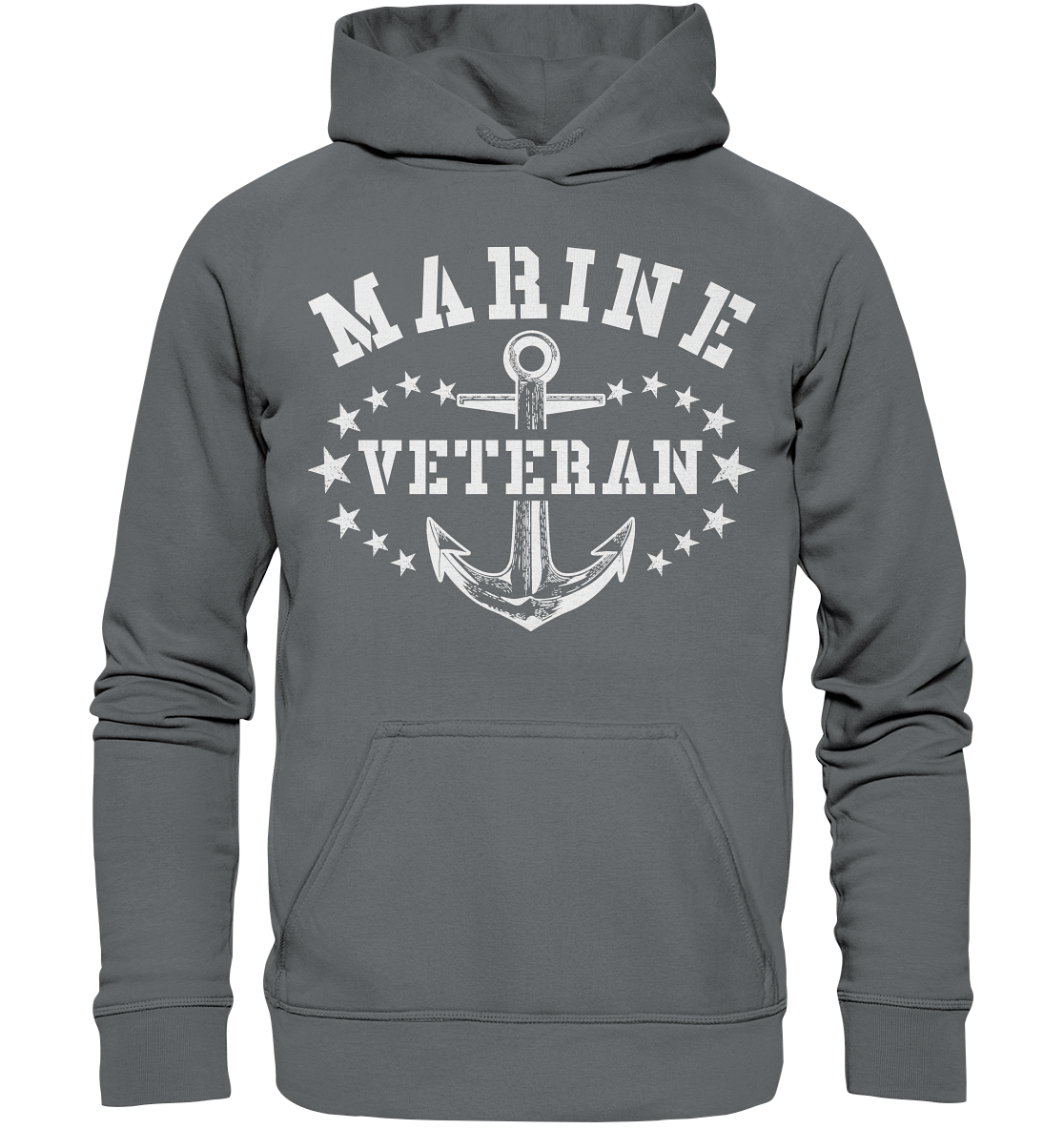 MARINE VETERAN -1 - Basic Unisex Hoodie