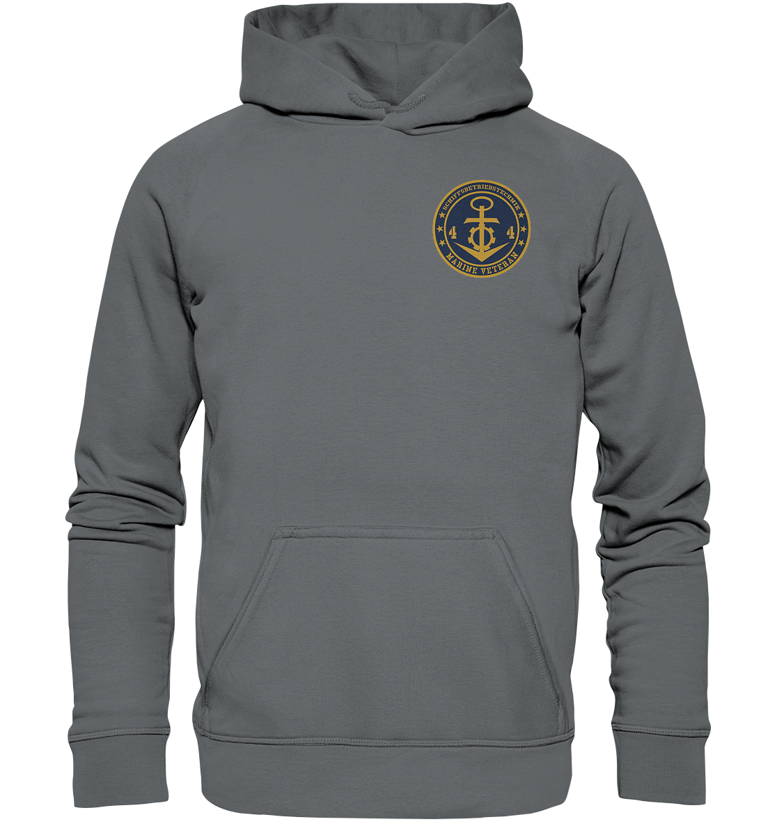 SCHIFFSBETRIEBSTECHNIK 44er Marine Veteran Brustlogo - Basic Unisex Hoodie