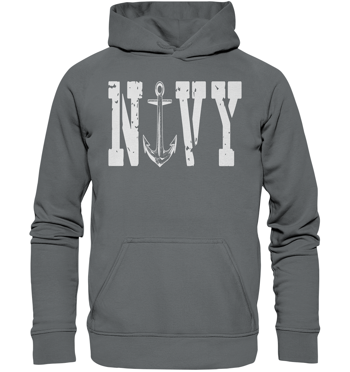 NAVY - Basic Unisex Hoodie