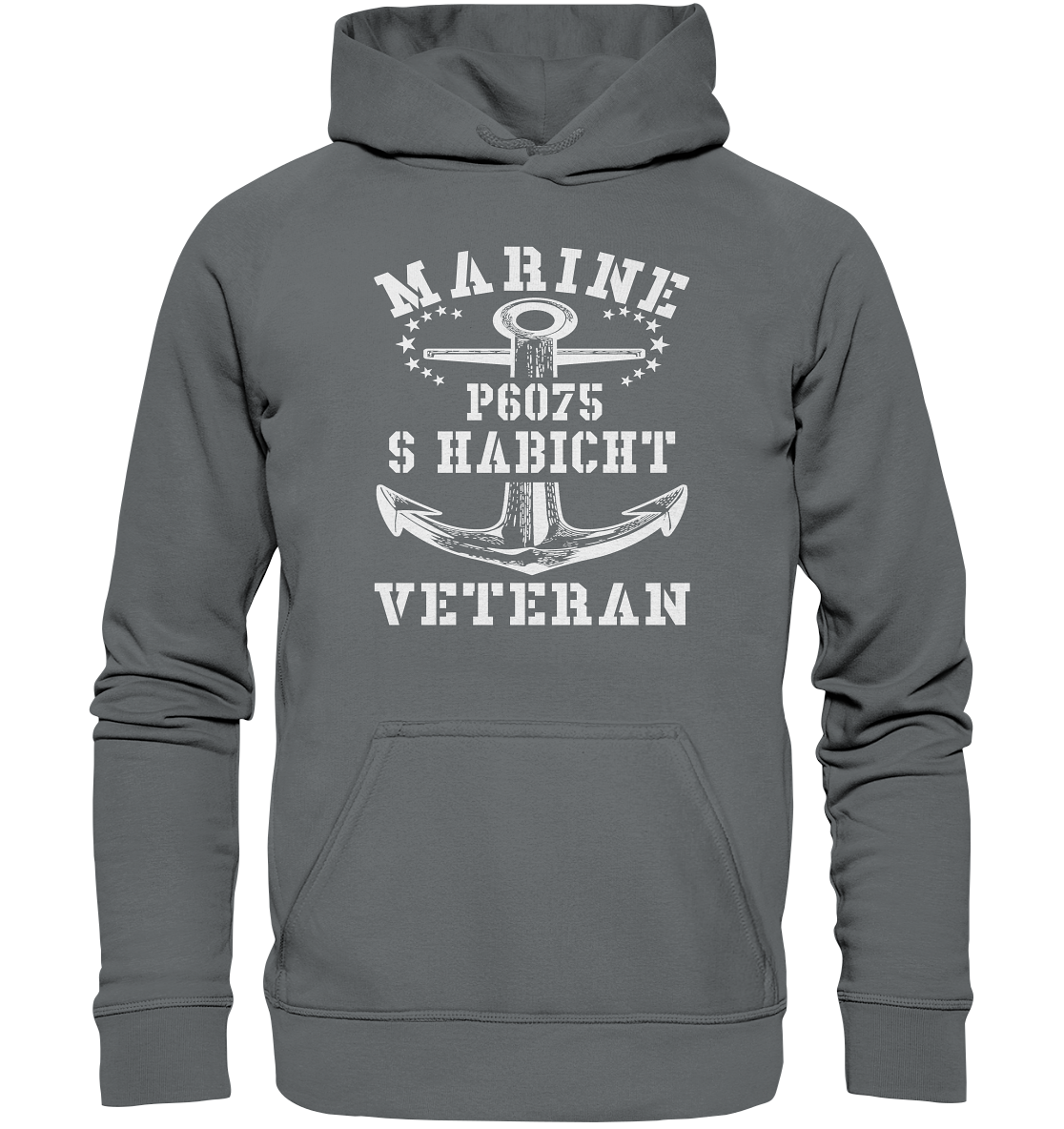 P6075 S HABICHT Marine Veteran - Basic Unisex Hoodie