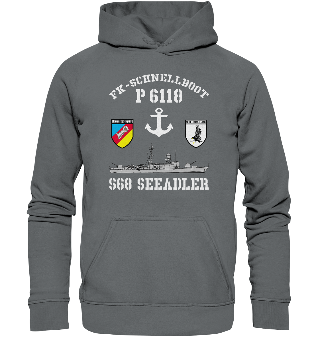 FK-Schnellboot P6118 SEEADLER 2.SG Anker  - Basic Unisex Hoodie