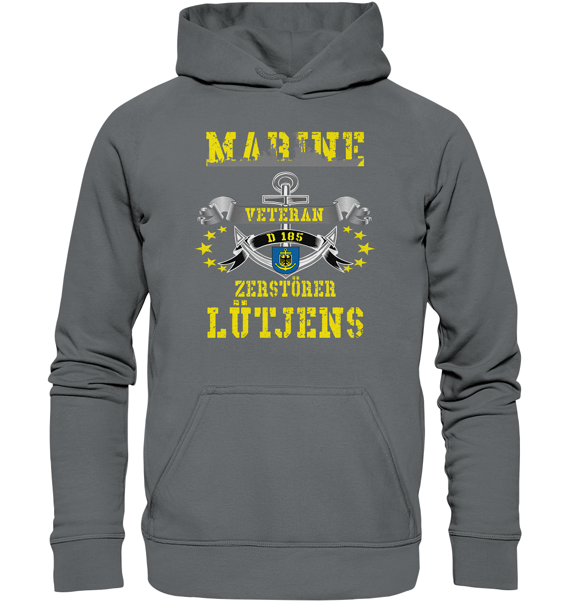 Zerstörer D185 LÜTJENS Marine Veteran - Basic Unisex Hoodie