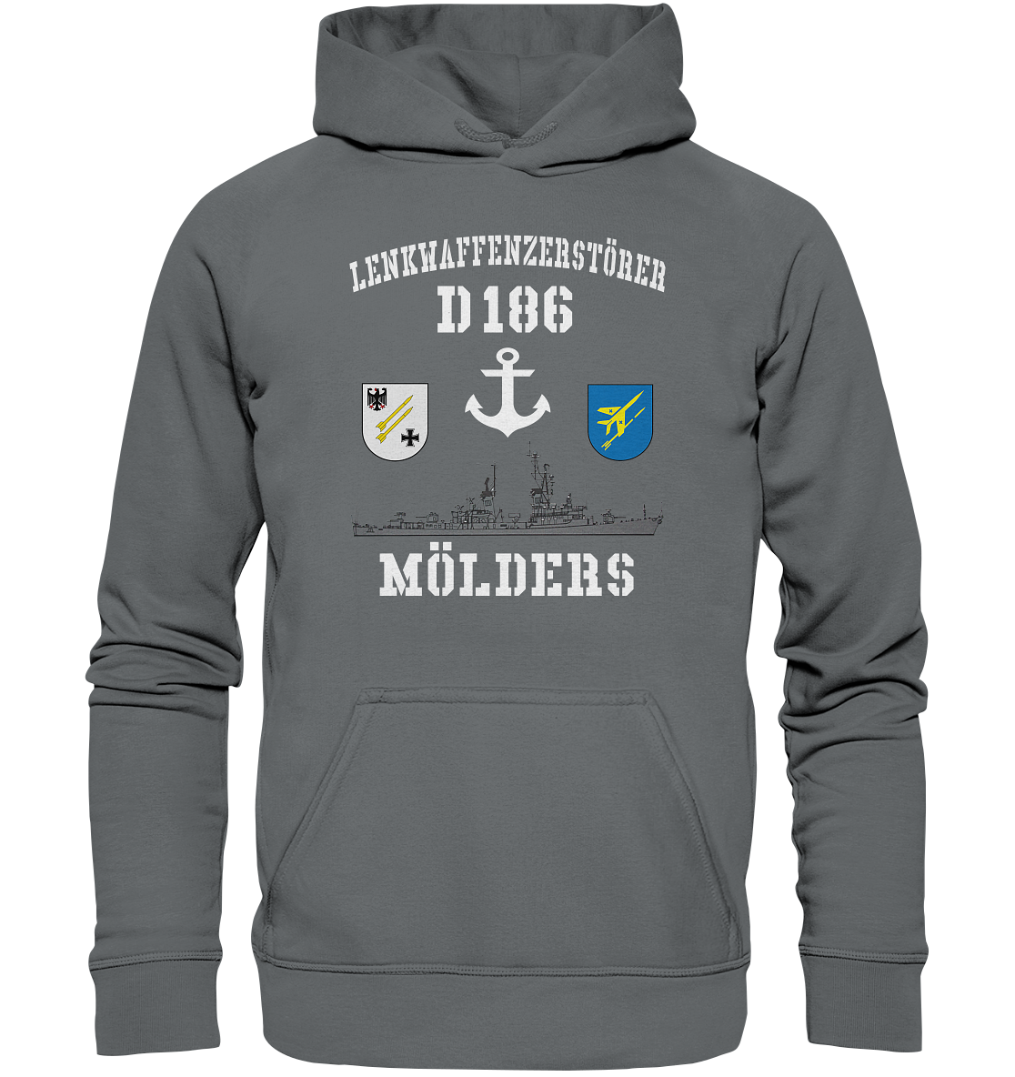 Lenkwaffenzerstörer D186 MÖLDERS Anker - Basic Unisex Hoodie