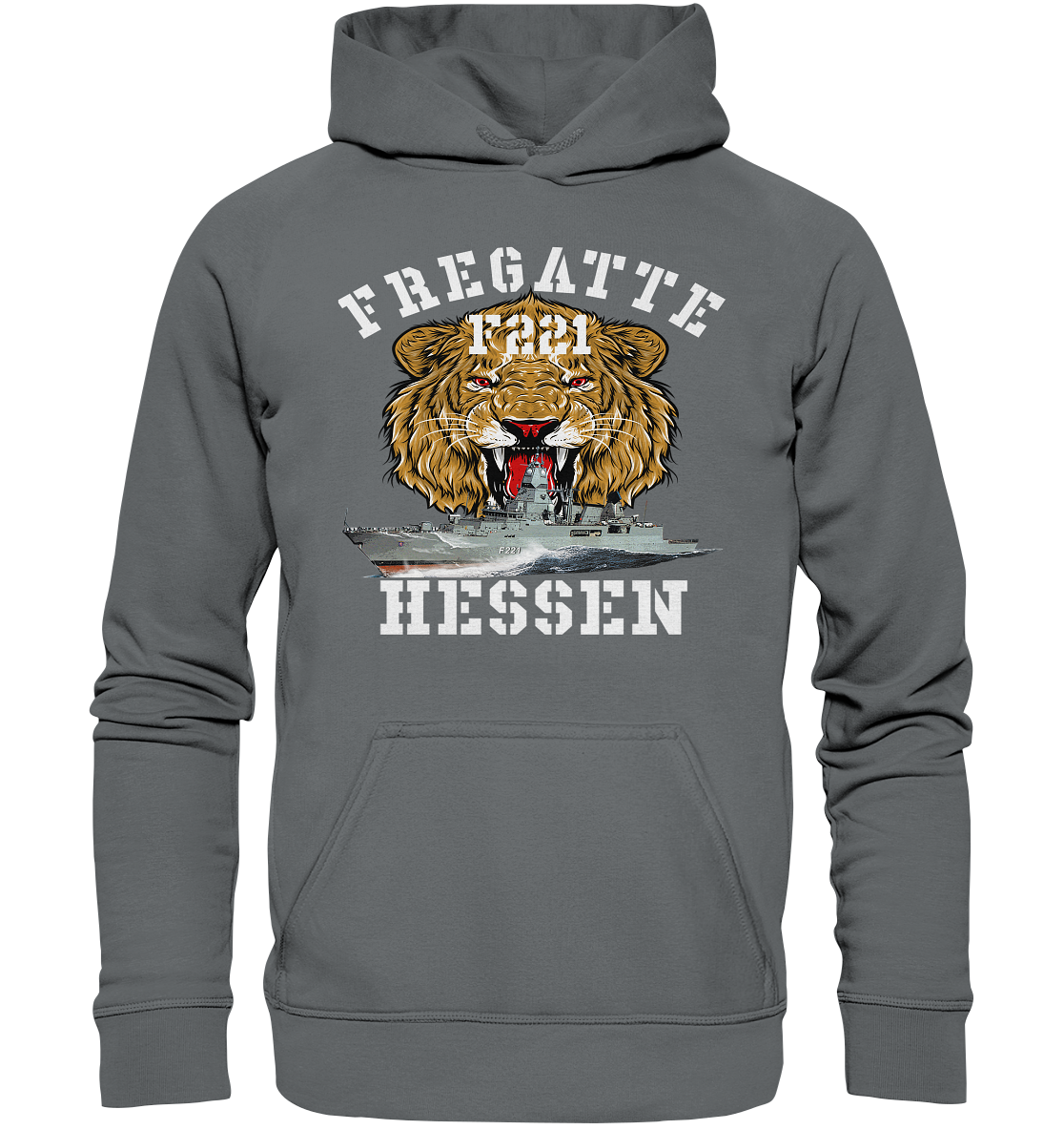 Fregatte F221 HESSEN Löwe - Basic Unisex Hoodie