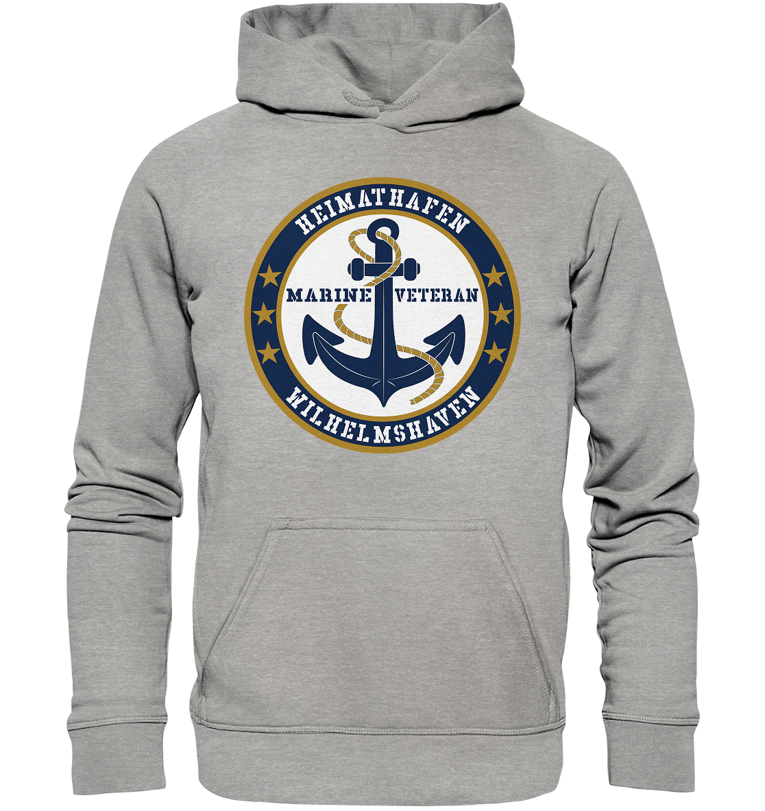 Marine Veteran Heimathafen WILHELMSHAVEN - Basic Unisex Hoodie