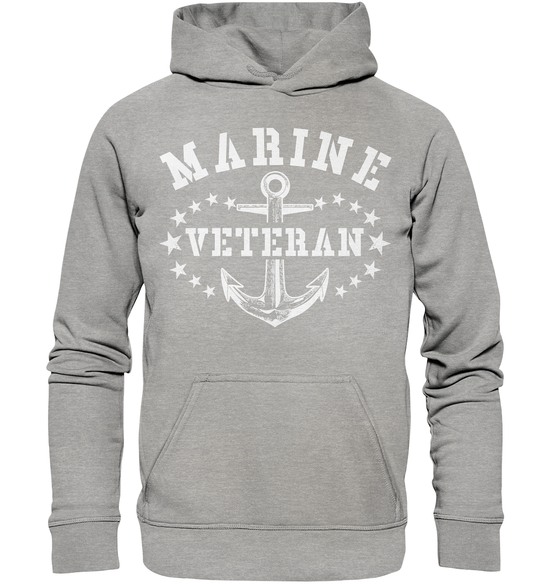 MARINE VETERAN -1 - Basic Unisex Hoodie