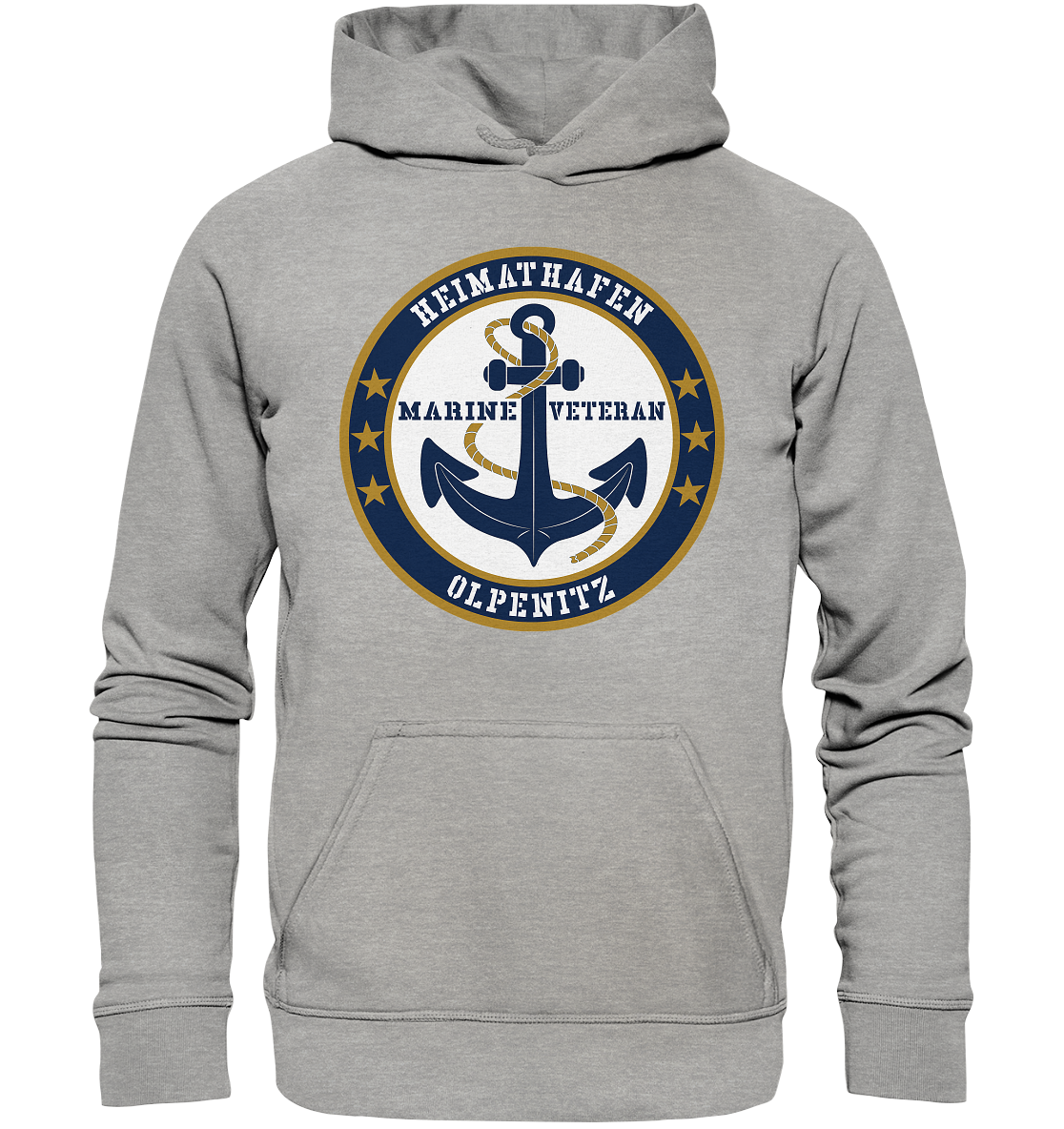 Marine Veteran Heimathafen OLPENITZ - Basic Unisex Hoodie