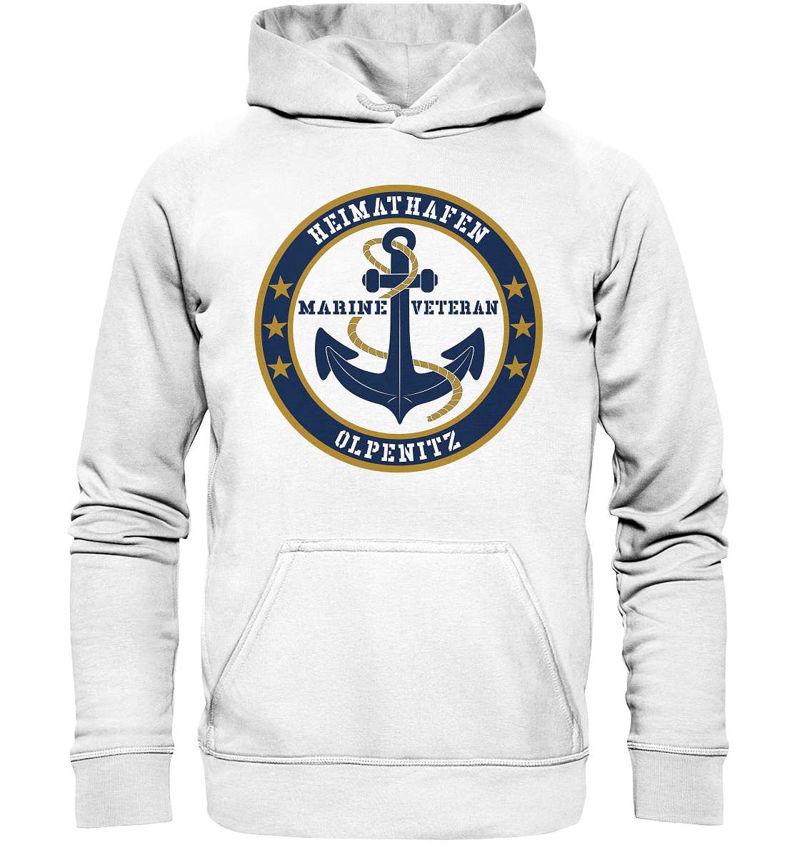 Marine Veteran Heimathafen OLPENITZ - Basic Unisex Hoodie