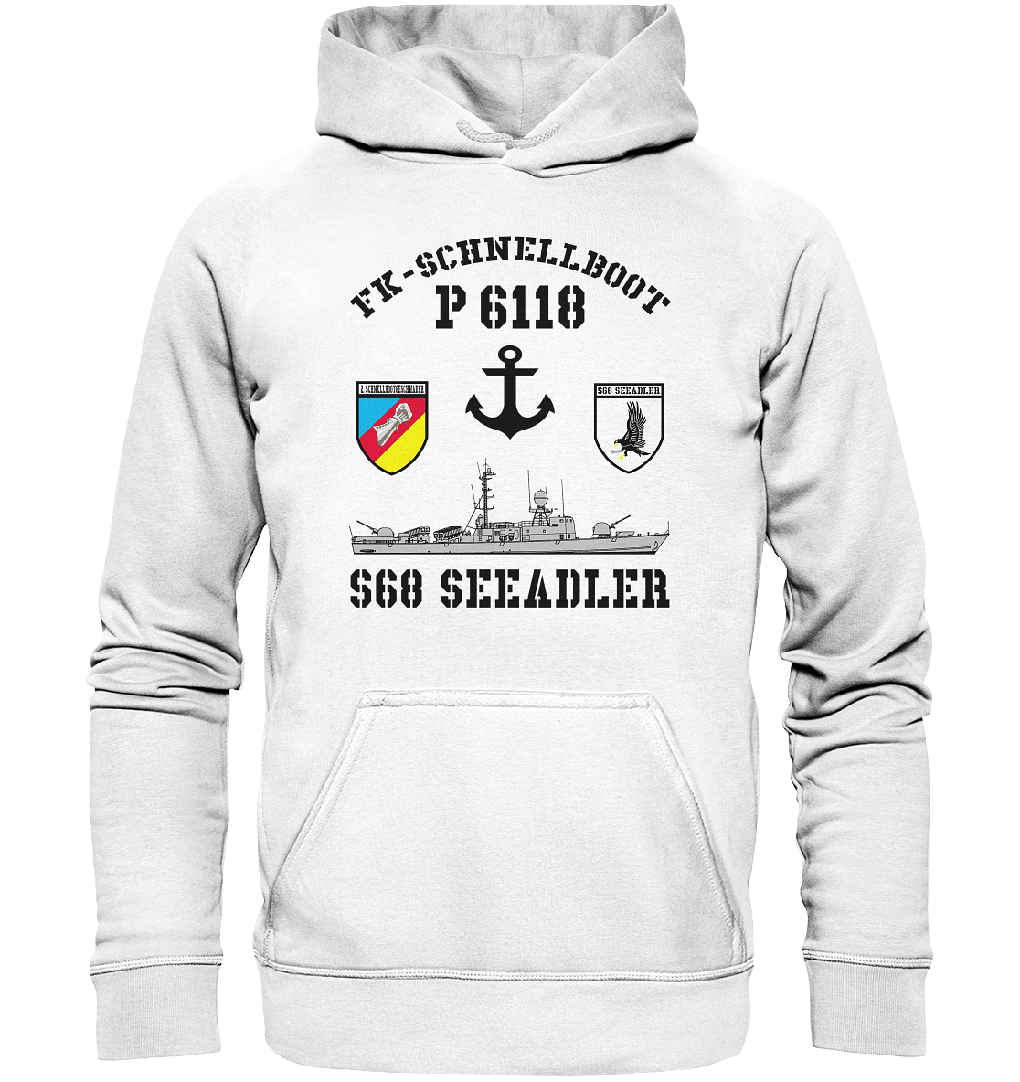 FK-Schnellboot P6118 SEEADLER 2.SG Anker  - Basic Unisex Hoodie