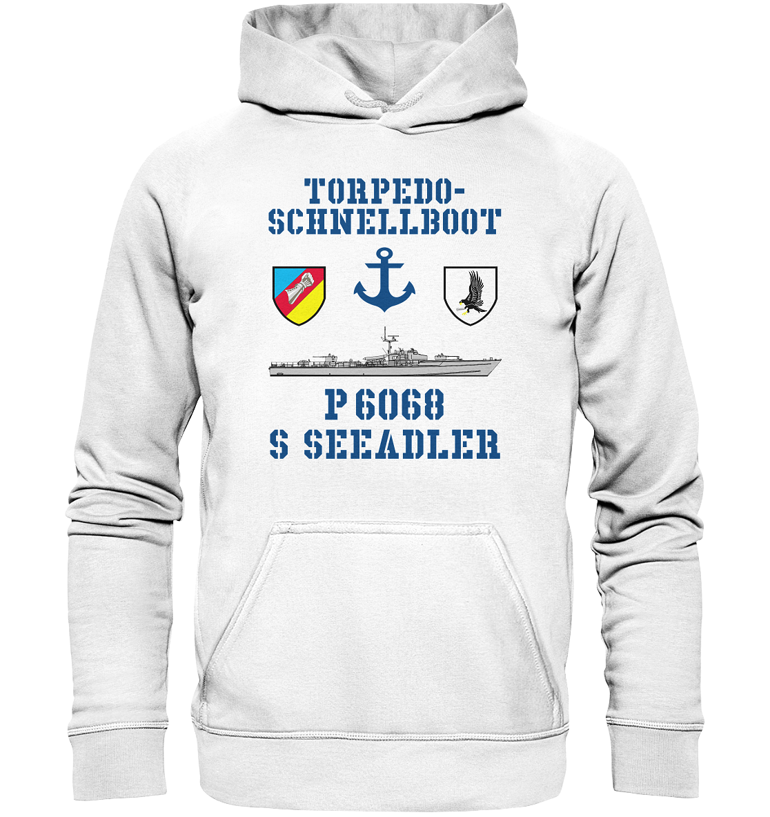 Torpedo-Schnellboot P6068 SEEADLER Anker - Basic Unisex Hoodie