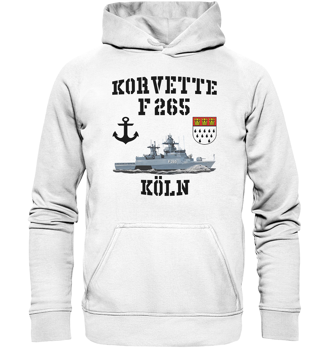 Korvette F265 KÖLN Anker - Basic Unisex Hoodie