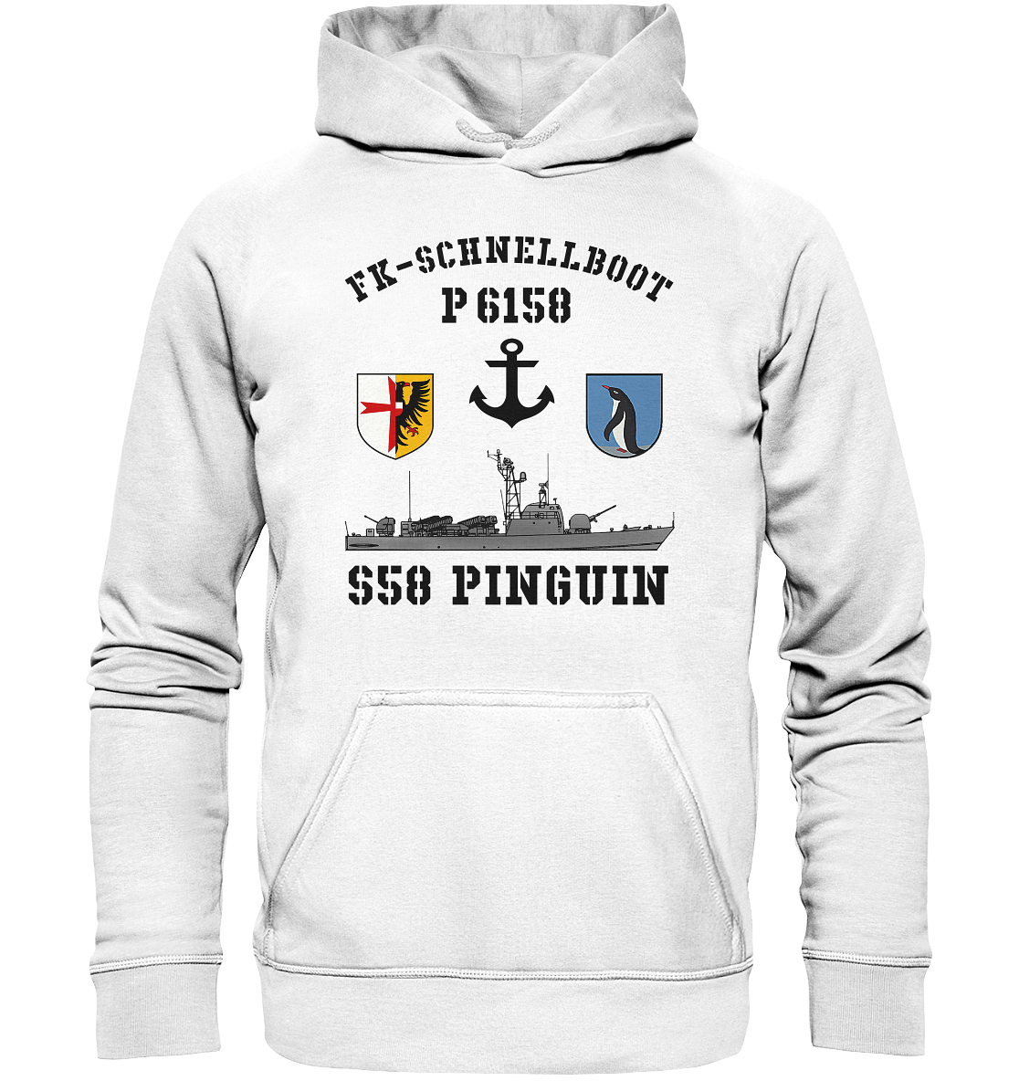 FK-Schnellboot P6158 PINGUIN Anker - Basic Unisex Hoodie