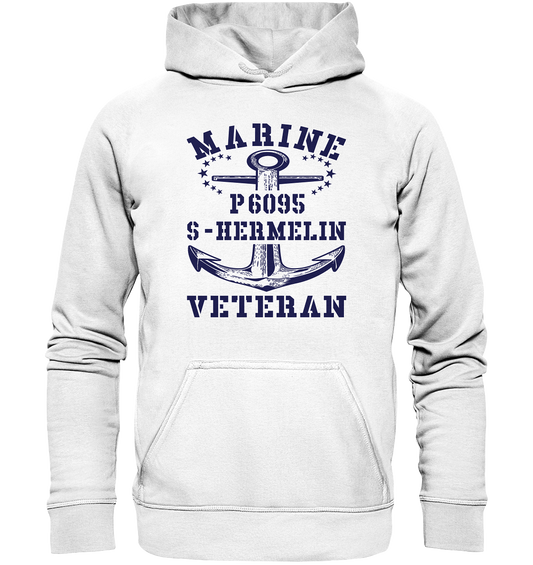 P6095 S-HERMELIN Marine Veteran - Basic Unisex Hoodie