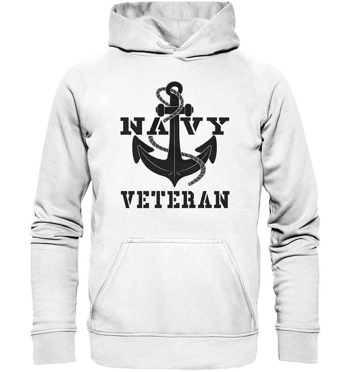 Navy Veteran Anker - Basic Unisex Hoodie