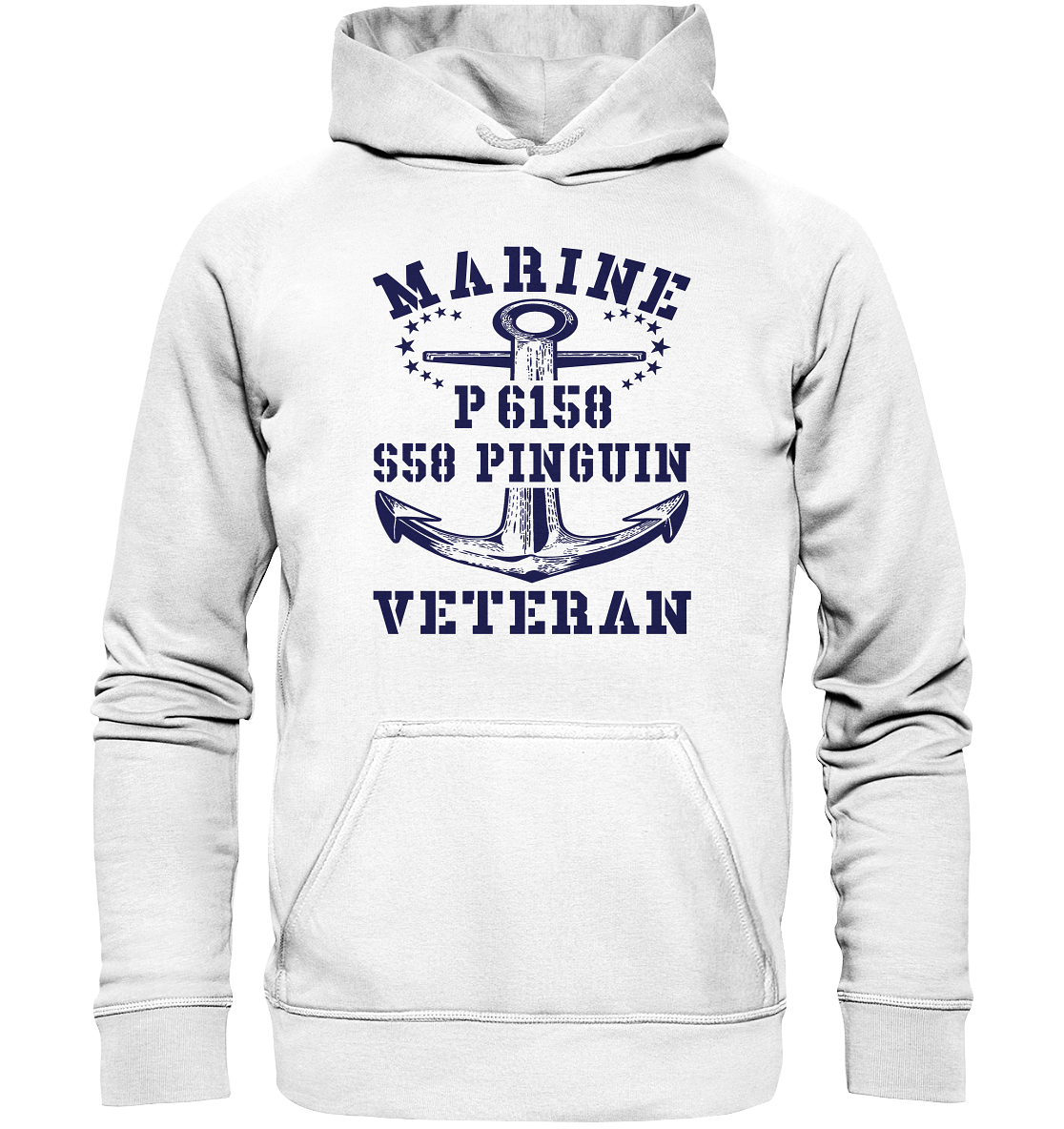 P6158 S58 PINGUIN Marine Veteran - Basic Unisex Hoodie