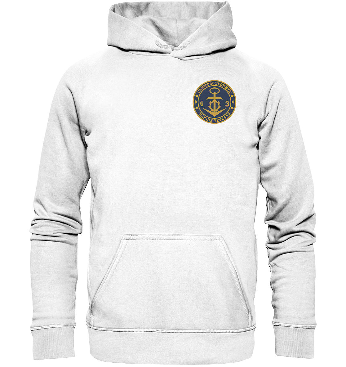 ELEKROTECHNIK 43er Marine Veteran Brustlogo - Basic Unisex Hoodie