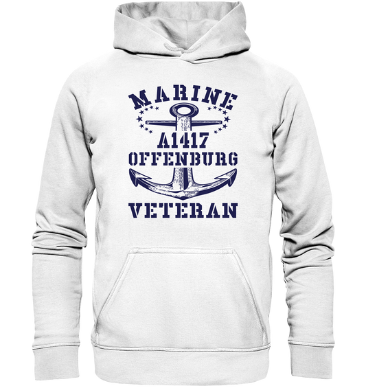 Troßschiff A1417 OFFENBURG Marine Veteran - Basic Unisex Hoodie