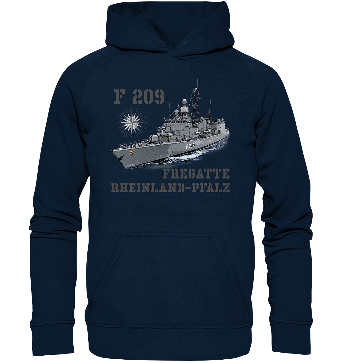 Fregatte F209 RHEINLAND-PFALZ - Basic Unisex Hoodie XL