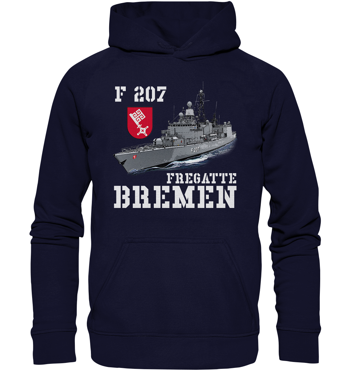 F207 Fregatte BREMEN - Basic Unisex Hoodie XL