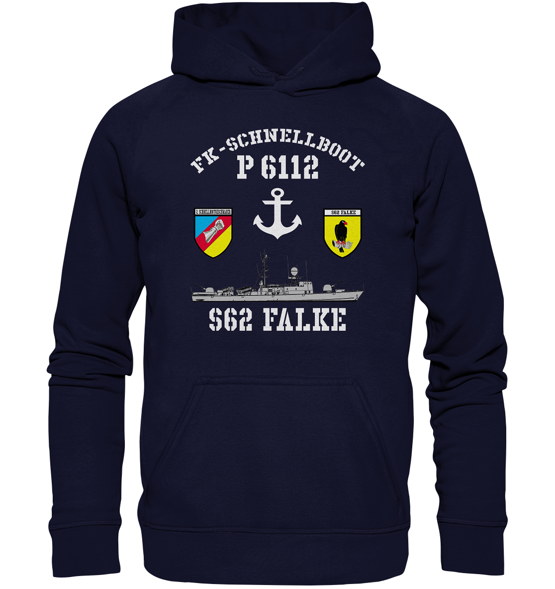 FK-Schnellboot P6112 FALKE 2.SG Anker  - Basic Unisex Hoodie XL