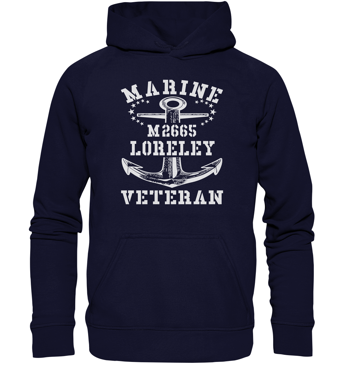 BiMi M2665 LORELEY Marine Veteran - Basic Unisex Hoodie XL