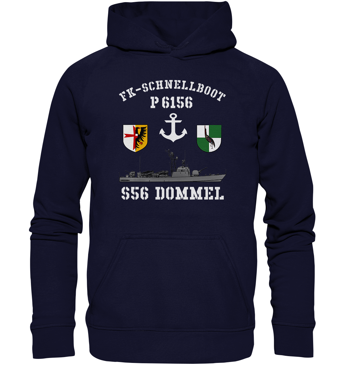 FK-Schnellboot P6156 DOMMEL Anker - Basic Unisex Hoodie XL