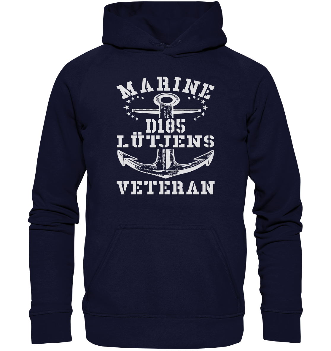 Zerstörer D185 LÜTJENS Marine Veteran - Basic Unisex Hoodie XL