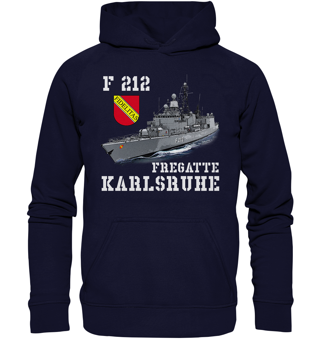 F212 Fregatte KARLSRUHE - Basic Unisex Hoodie XL