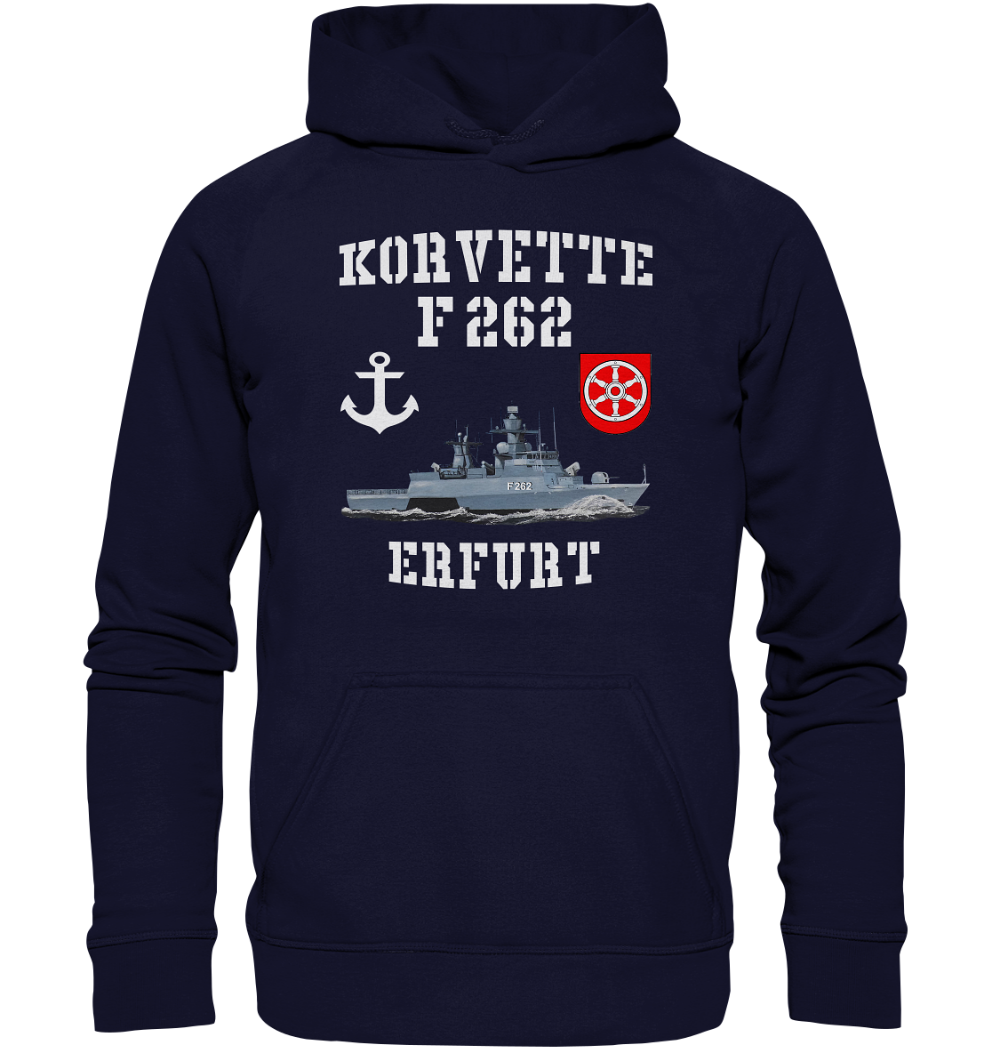 Korvette F262 ERFURT Anker - Basic Unisex Hoodie XL