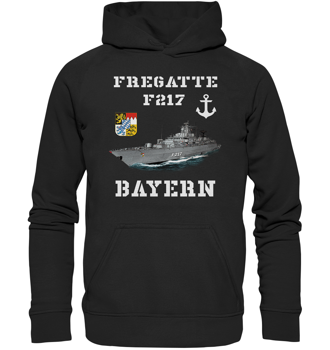 F217 Fregatte BAYERN - Basic Unisex Hoodie XL