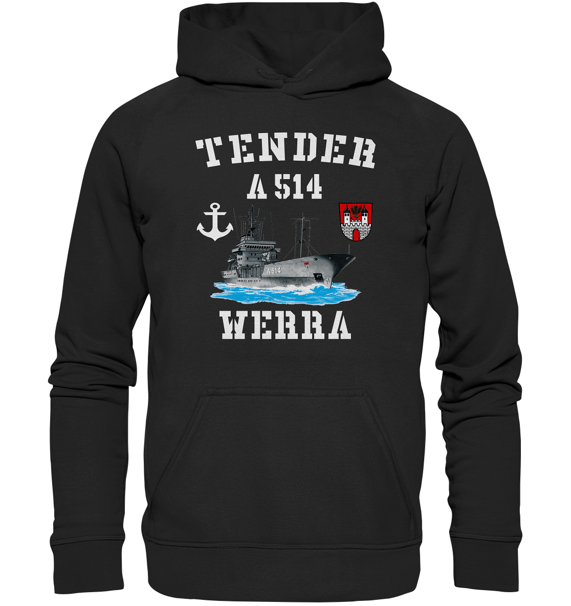 Tender A514 WERRA Anker - Basic Unisex Hoodie XL