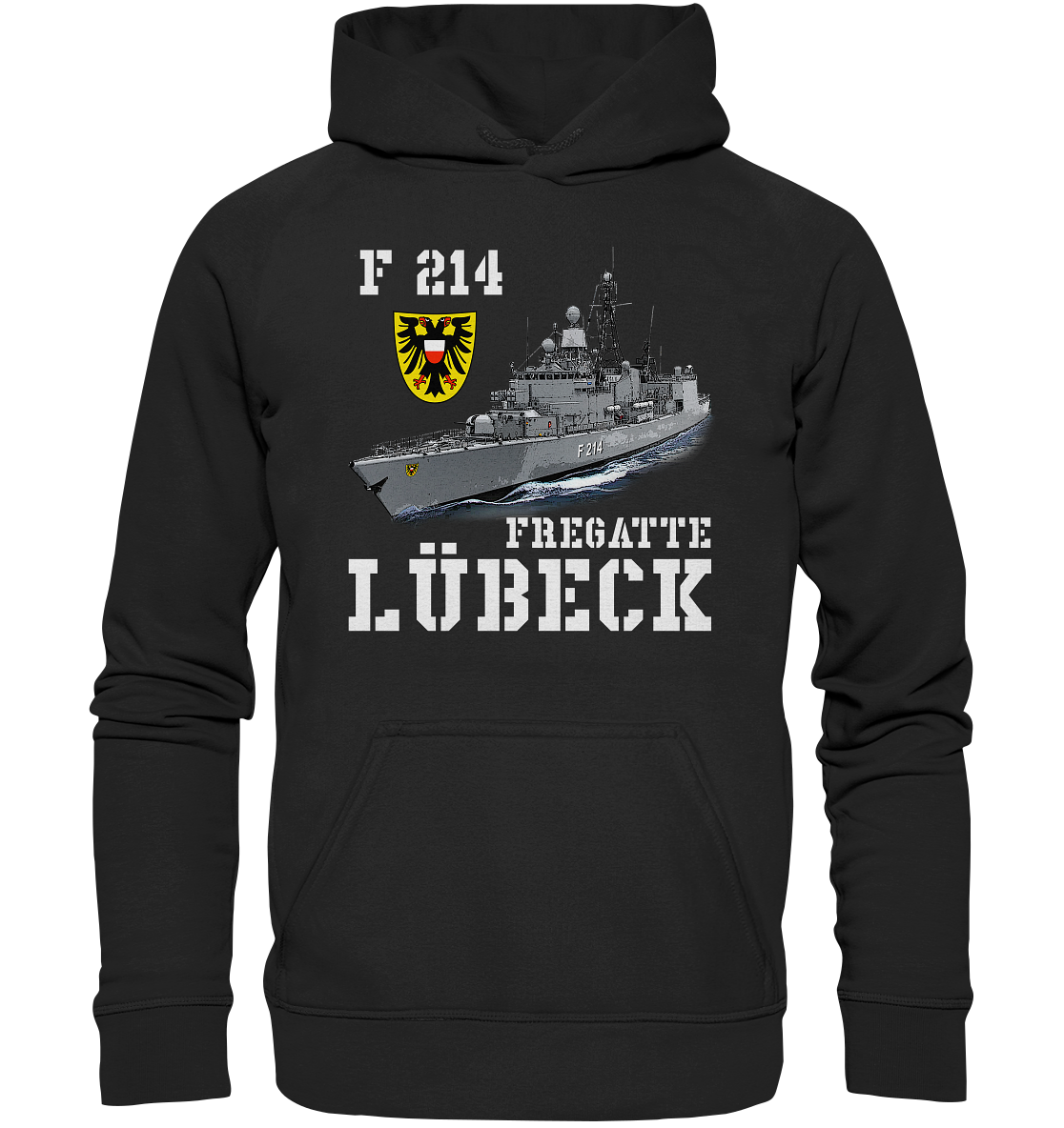 F214 Fregatte LÜBECK - Basic Unisex Hoodie XL