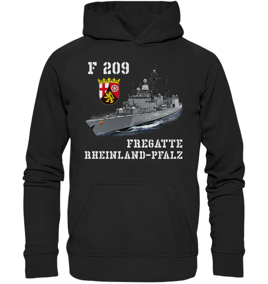 F209 Fregatte RHEINLAND-PFALZ - Basic Unisex Hoodie XL