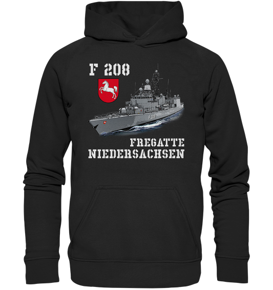 F208 Fregatte NIEDERSACHSEN - Basic Unisex Hoodie XL