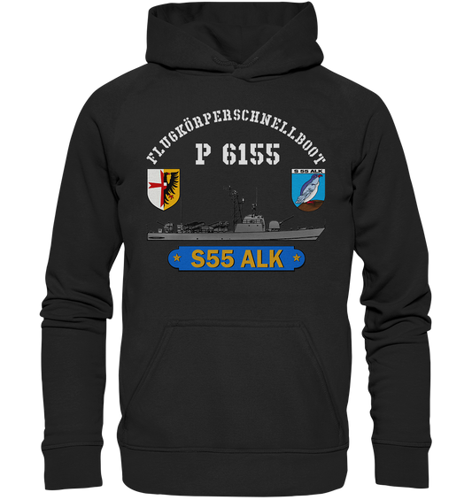 S55 ALK mit Bootswappen - Basic Unisex Hoodie XL