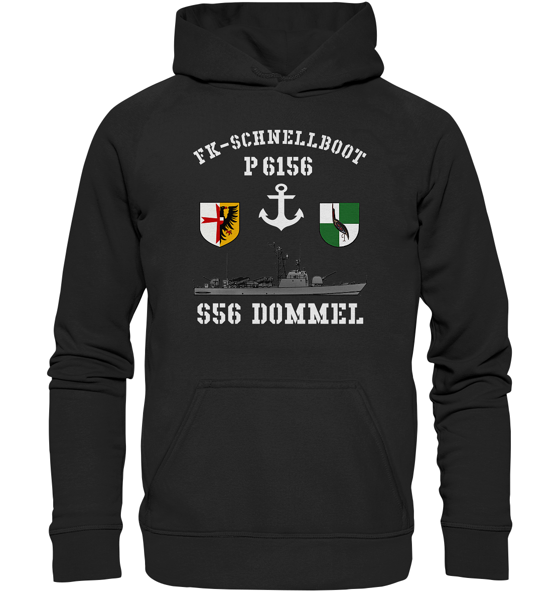 FK-Schnellboot P6156 DOMMEL Anker - Basic Unisex Hoodie XL