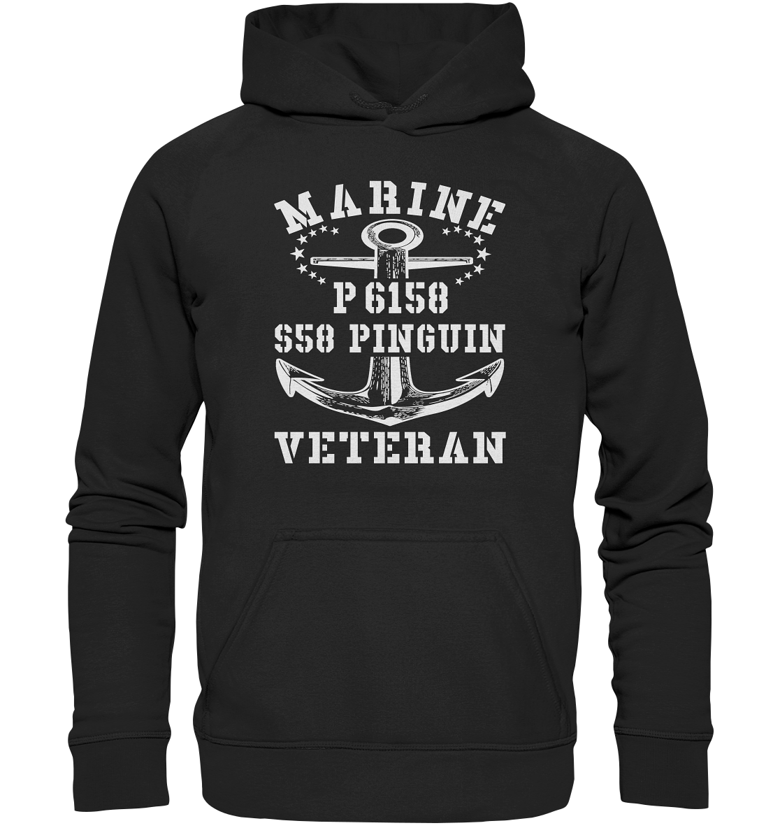 P6158 S58 PINGUIN Marine Veteran - Basic Unisex Hoodie XL