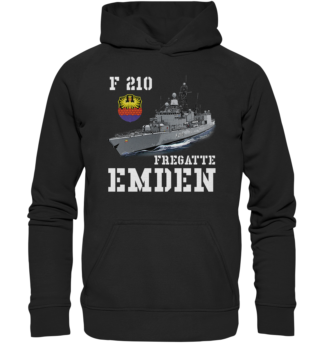 F210 Fregatte EMDEN - Basic Unisex Hoodie XL