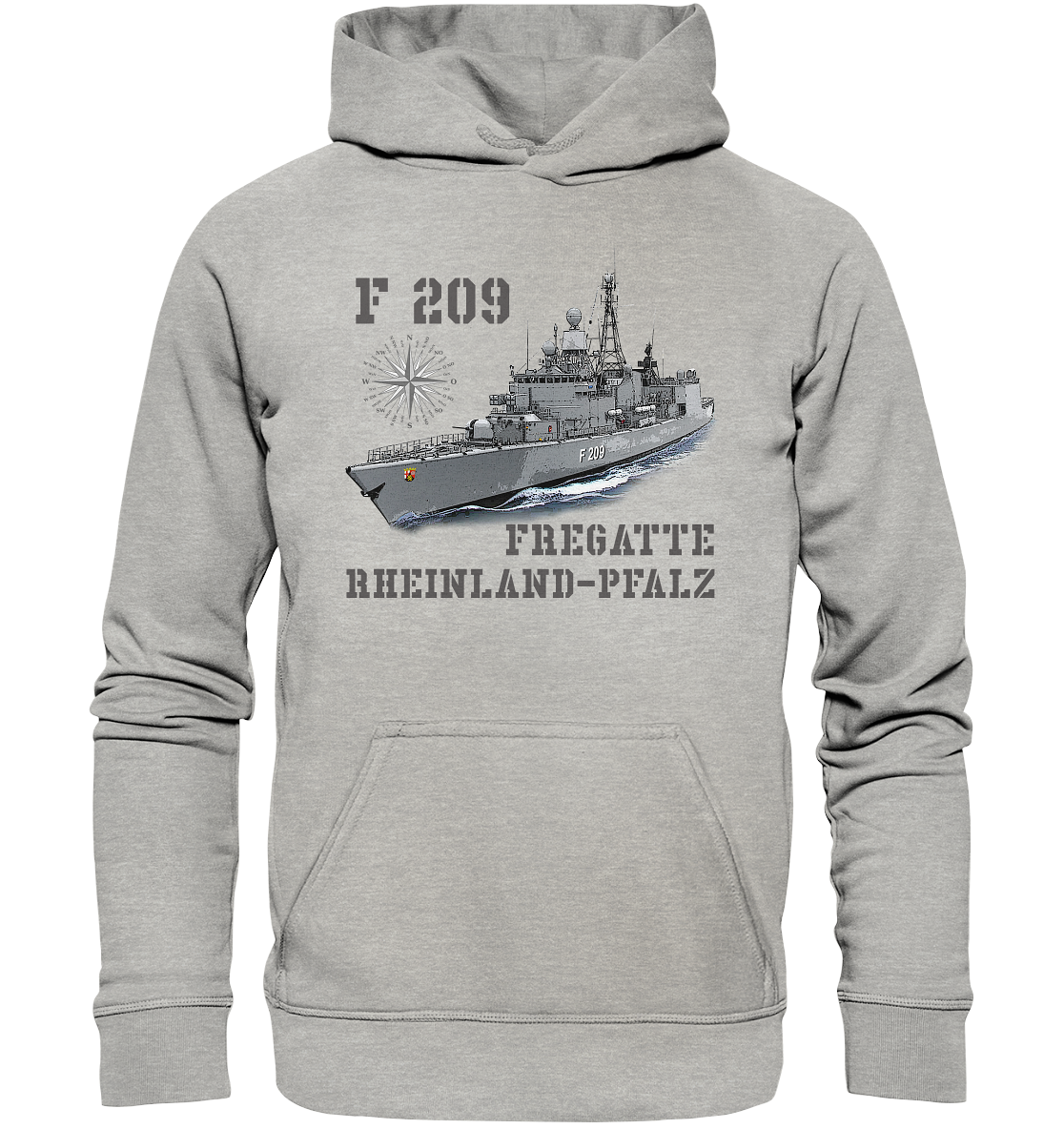 Fregatte F209 RHEINLAND-PFALZ - Basic Unisex Hoodie XL