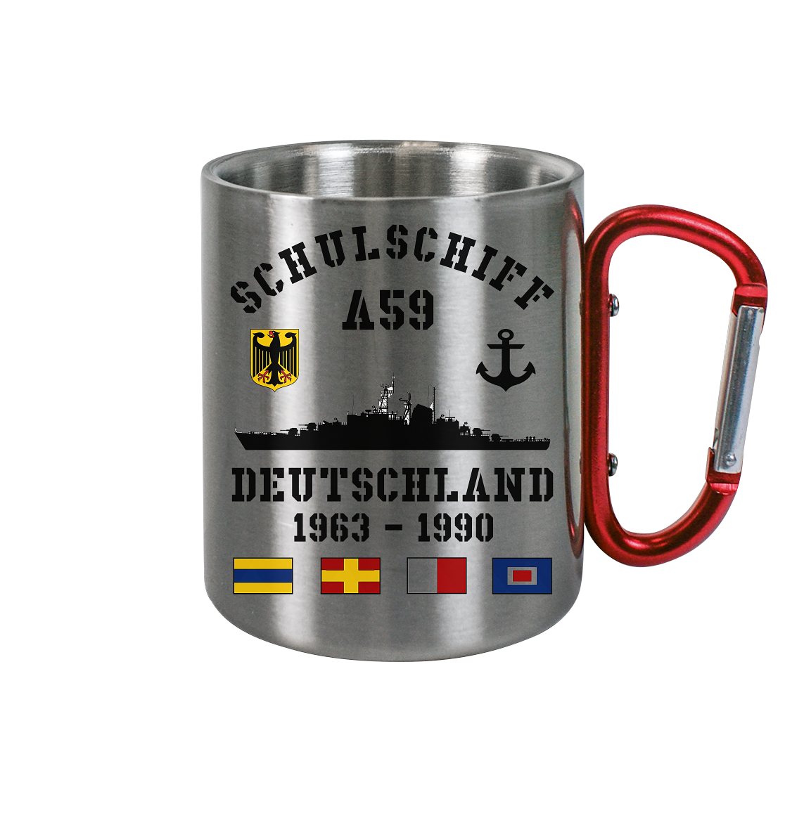 Schulschiff A59 DEUTSCHLAND - Edelstahl Tasse