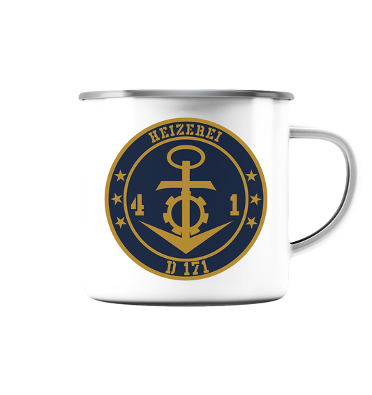 Heizerei D171 41er - Emaille Tasse (Silber)