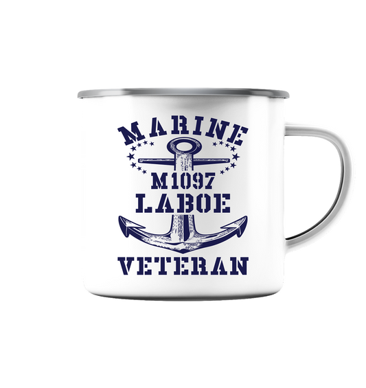 M1097 LABOE Marine Veteran - Emaille Tasse (Silber)