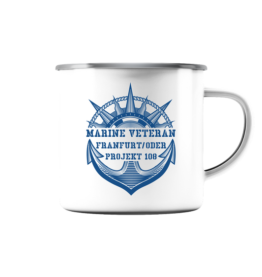 Projekt 108 FRANKFURT/ODER Marine Veteran - Emaille Tasse (Silber)