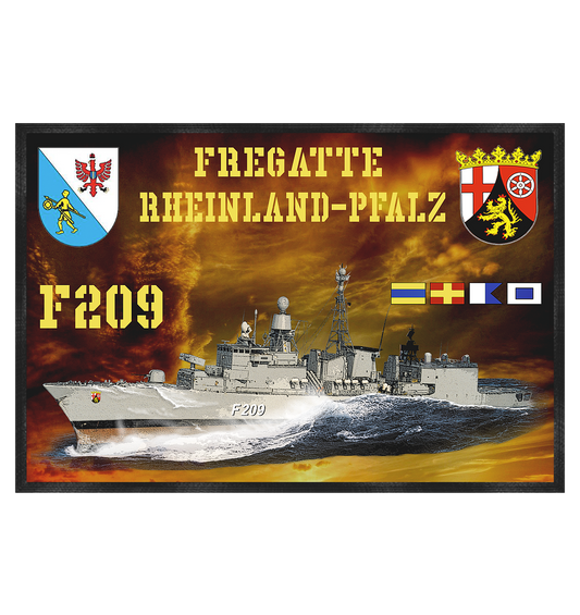 Fregatte F209 RHEINLAND-PFALZ - Fußmatte 60x40cm