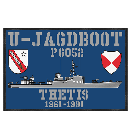 U-Jagdboot P6052 THETIS - Fußmatte 60x40cm