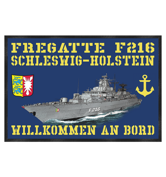 F216 Fregatte SCHLESWIG-HOLSTEIN - Fußmatte 60x40cm