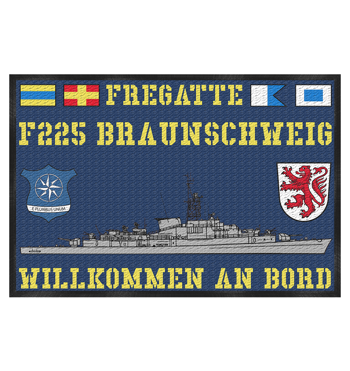 Fregatte F225 BRAUNSCHWEIG - Fußmatte 60x40cm